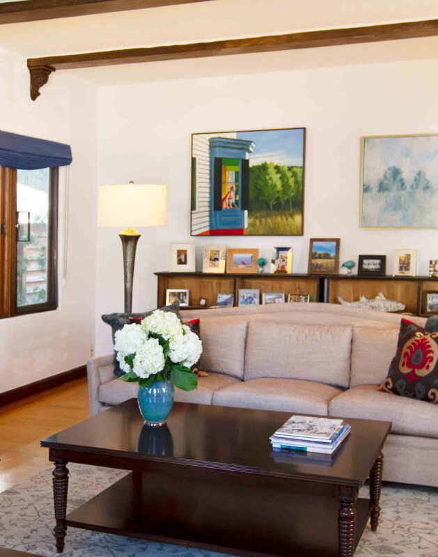 Mediterranean Living Room Detail in San Mateo